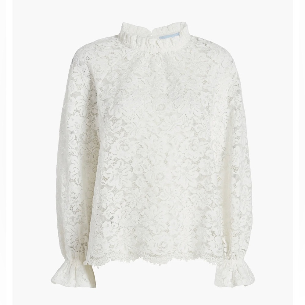 Hill House Home White Lace Millie Top Size Small